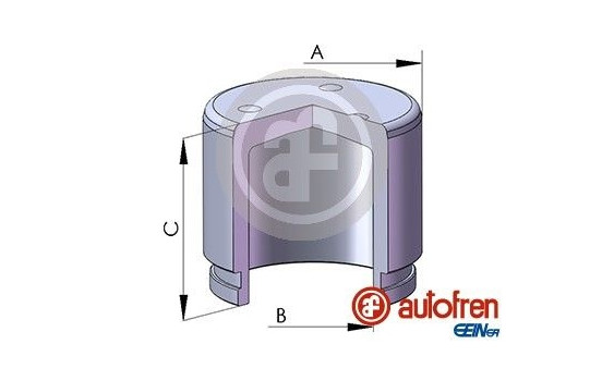 Piston, brake caliper