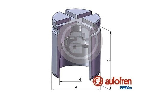 Piston, brake caliper