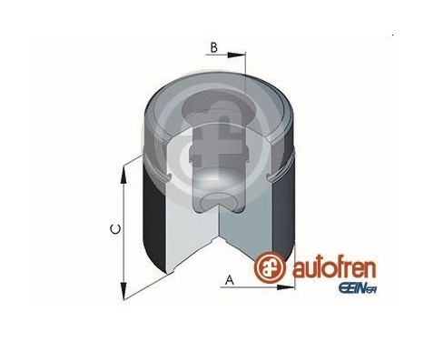 Piston, brake caliper