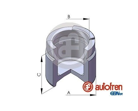 Piston, brake caliper