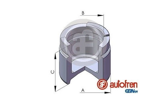 Piston, brake caliper