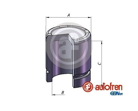 Piston, brake caliper