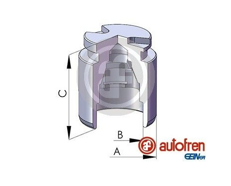 Piston, brake caliper