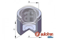 Piston, brake caliper