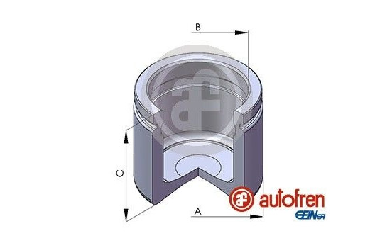 Piston, brake caliper