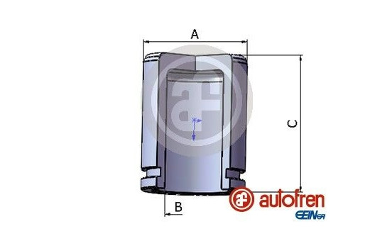 Piston, brake caliper