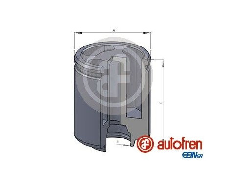 Piston, brake caliper
