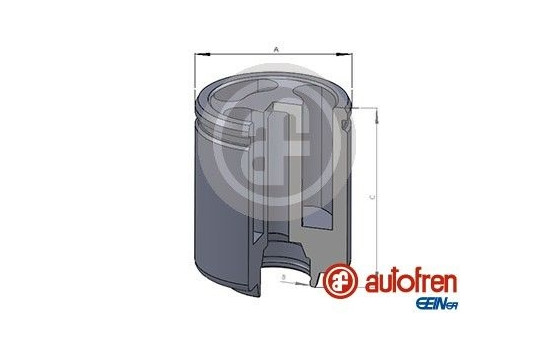 Piston, brake caliper