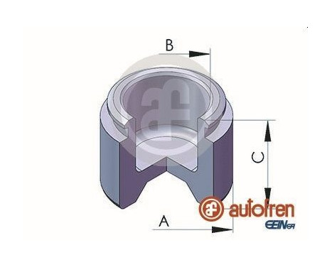Piston, brake caliper