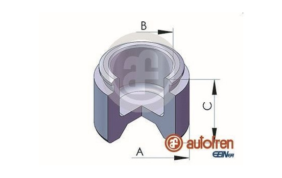 Piston, brake caliper