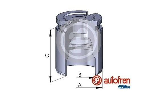 Piston, brake caliper