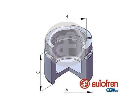 Piston, brake caliper