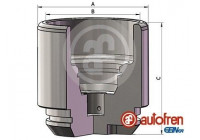 Piston, brake caliper