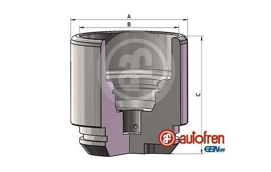 Piston, brake caliper