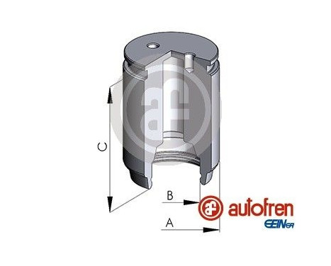 Piston, brake caliper