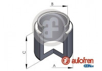 Piston, brake caliper