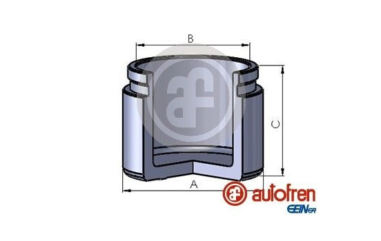 Piston, brake caliper