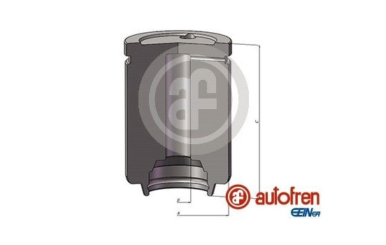 Piston, brake caliper