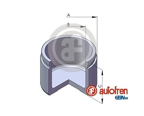 Piston, brake caliper