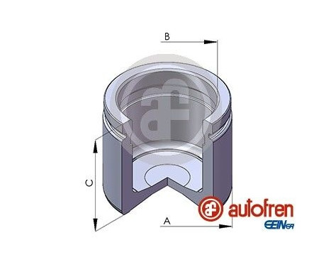 Piston, brake caliper