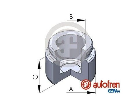 Piston, brake caliper