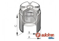 Piston, brake caliper