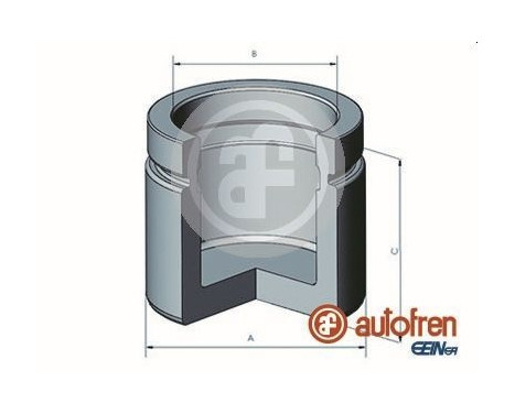 Piston, brake caliper