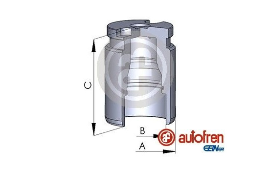 Piston, brake caliper