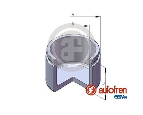 Piston, brake caliper