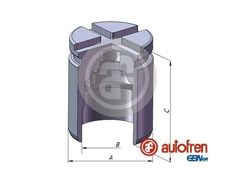 Piston, brake caliper
