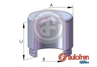 Piston, brake caliper