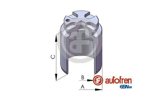 Piston, brake caliper