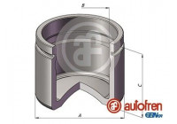 Piston, brake caliper