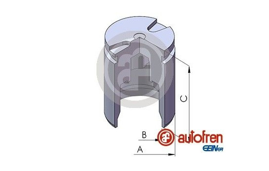 Piston, brake caliper