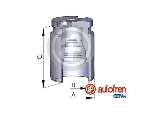 Piston, brake caliper
