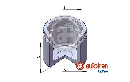 Piston, brake caliper