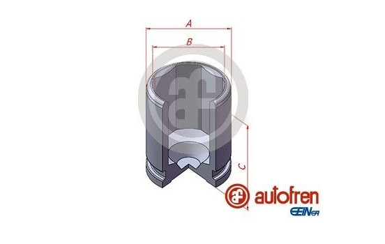 Piston, brake caliper