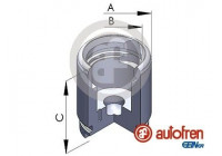 Piston, brake caliper