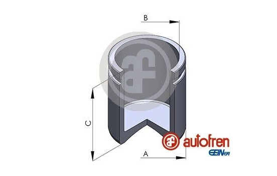 Piston, brake caliper