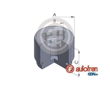 Piston, brake caliper