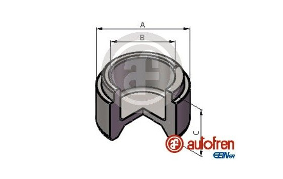 Piston, brake caliper