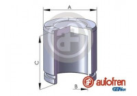 Piston, brake caliper
