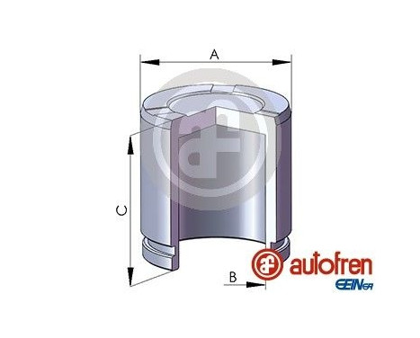 Piston, brake caliper