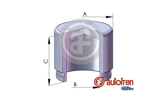 Piston, brake caliper