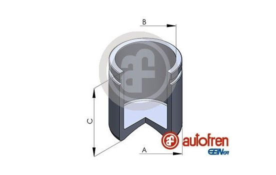 Piston, brake caliper