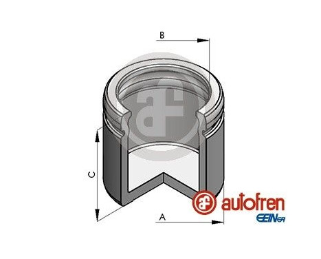 Piston, brake caliper