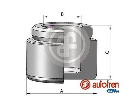 Piston, brake caliper