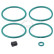 Repair kit, brake caliper 43168 ABS