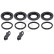 Repair kit, brake caliper 43330 ABS