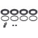 Repair kit, brake caliper 43335 ABS